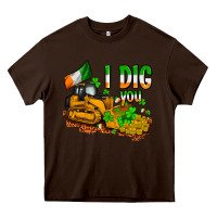 Chocolate Brown I dig you St. Patrick's Heavy Core Tee - OliviaCreatesArt