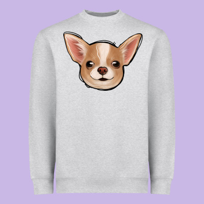 Chihuahua Heavyweight Sweatshirt Designed By Jasminsmagicworld