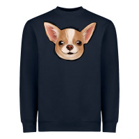Navy Chihuahua Heavyweight Sweatshirt - Jasminsmagicworld