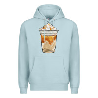 Blue Mist iced caramel frappuccino coffee Premium Hoodie - BarkalooDesign