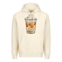 Sandshell iced caramel frappuccino coffee Premium Hoodie - BarkalooDesign