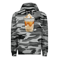 Slate Camo iced caramel frappuccino coffee Premium Hoodie - BarkalooDesign