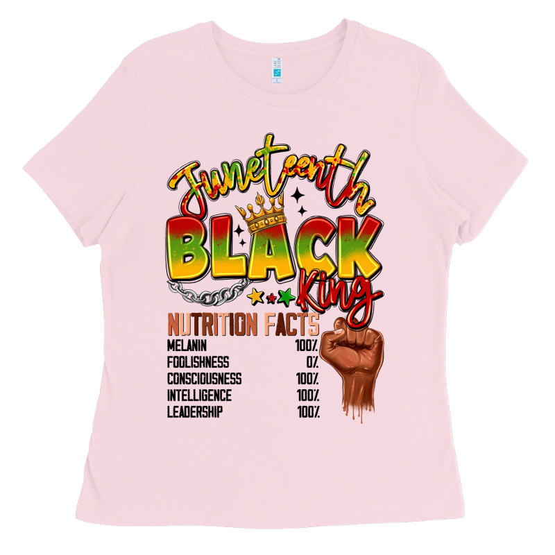Juneteenth Black King Ladies Tee by LillyAllenDesigns | Teevron