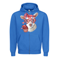 True Royal cute baby lamb valentines day Zipper Hoodie - Jasminsmagicworld