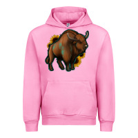 Western  Bison Urban Hoodie | Teevron