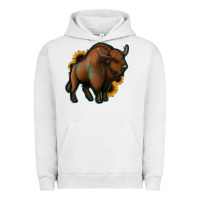 Pigment Lunar Rock Western  Bison Urban Hoodie - Jasminsmagicworld