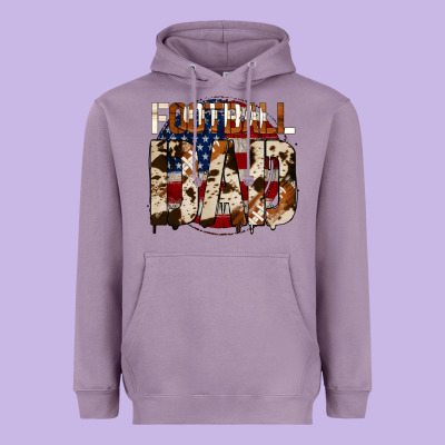 American Football Dad Heavyweight Hoodie Designed By Jasminsmagicworld