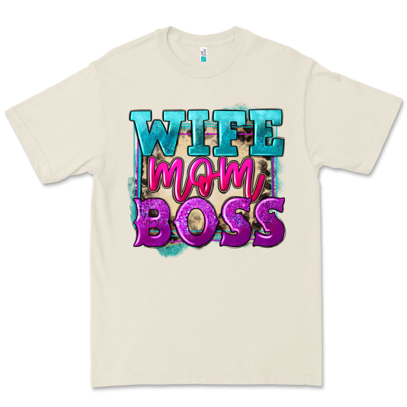 Wife Mom Boss Premium Tee by FaDigitalArtStudio | Teevron