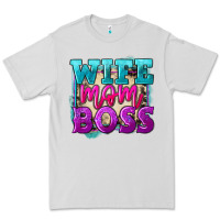 Dove Grey wife mom boss Premium Tee - FaDigitalArtStudio