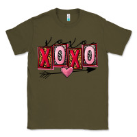Army Green Xoxo love Valentine's Day Classic Tee - FaDigitalArtStudio