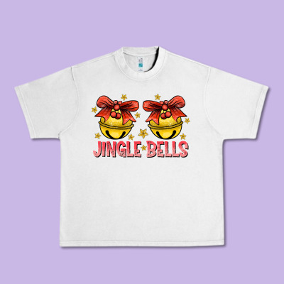 Jingle Bells Urban Heavy Tee Designed By Cowhidedigitalart