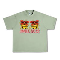 Oil Green Jingle Bells Urban Heavy Tee - CowhideDigitalArt