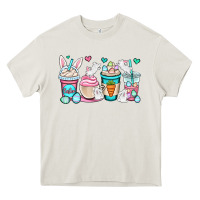 Cream Easter bunnies coffee cups Heavy Core Tee - OliviaCreatesArt