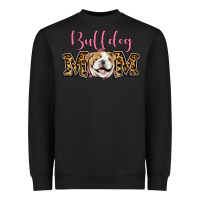 Black Bulldog Mom Heavyweight Sweatshirt - Jasminsmagicworld