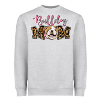 Heather Grey Bulldog Mom Heavyweight Sweatshirt - Jasminsmagicworld