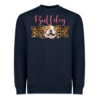 Navy Bulldog Mom Heavyweight Sweatshirt - Jasminsmagicworld