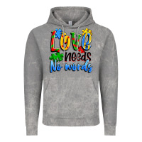 Cloud Rock love needs no words Vintage Hoodie - Artiststas