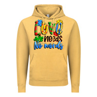 Vintage Mustard love needs no words Vintage Hoodie - Artiststas