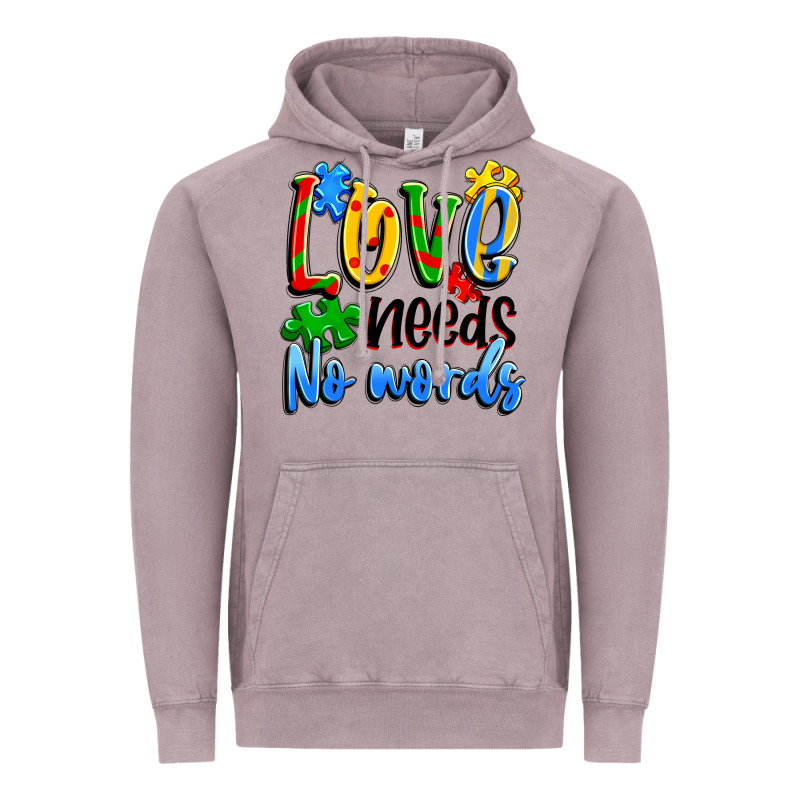 Love Needs No Words Vintage Hoodie by Artiststas | Teevron