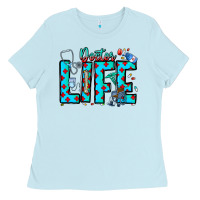 Baby Blue Doctor Life Ladies Tee - CowhideDigitalArt