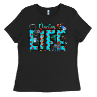 Black Doctor Life Ladies Tee - CowhideDigitalArt