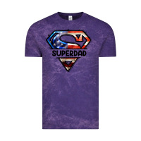 Cloud Purple American Super Dad Vintage Tee - LillyAllenDesigns