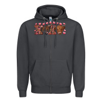 Smoke Xoxo highland cows Zipper Hoodie - RanaPortraitStore
