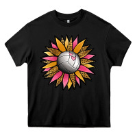 Black Volleyball Sunflower Heavy Core Tee - Jasminsmagicworld