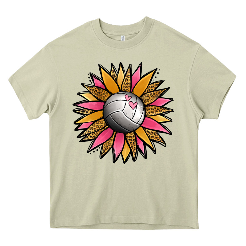 Volleyball Sunflower Heavy Core Tee by Jasminsmagicworld | Teevron