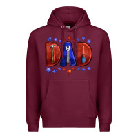 Burgundy tools for dad Premium Hoodie - BarkalooDesign