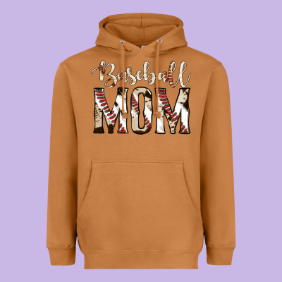 Baseball Mom Heavyweight Hoodie Designed By Jasminsmagicworld