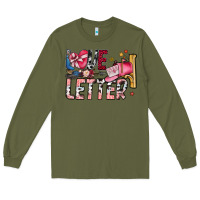 Army Green Love Letter Long Sleeve Tee - SublimationCraftShop