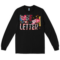 Black Love Letter Long Sleeve Tee - SublimationCraftShop