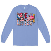 Colony Blue Love Letter Long Sleeve Tee - SublimationCraftShop