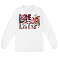 White Love Letter Long Sleeve Tee - SublimationCraftShop