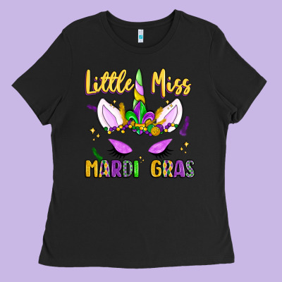 Little Miss Mardi Gras Ladies Tee Designed By Lillyallendesigns