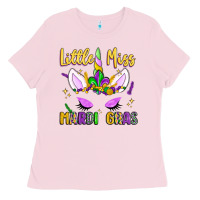 Bubblegum Pink little miss mardi gras Ladies Tee - LillyAllenDesigns