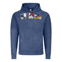 Vintage Denim Best Teacher Ever Vintage Hoodie - CowhideDigitalArt
