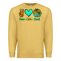 Antique Gold peace love beach Premium Sweatshirt - Jasminsmagicworld