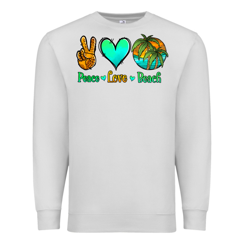 Peace Love Beach Premium Sweatshirt by Jasminsmagicworld | Teevron