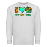Dove Grey peace love beach Premium Sweatshirt - Jasminsmagicworld