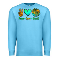 Ocean Blue peace love beach Premium Sweatshirt - Jasminsmagicworld
