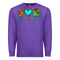 Purple peace love beach Premium Sweatshirt - Jasminsmagicworld