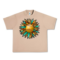 Burro Softball Sunflower Urban Heavy Tee - Jasminsmagicworld