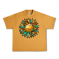 Peanut Butter Softball Sunflower Urban Heavy Tee - Jasminsmagicworld