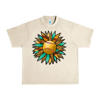Sandshell Softball Sunflower Urban Heavy Tee - Jasminsmagicworld