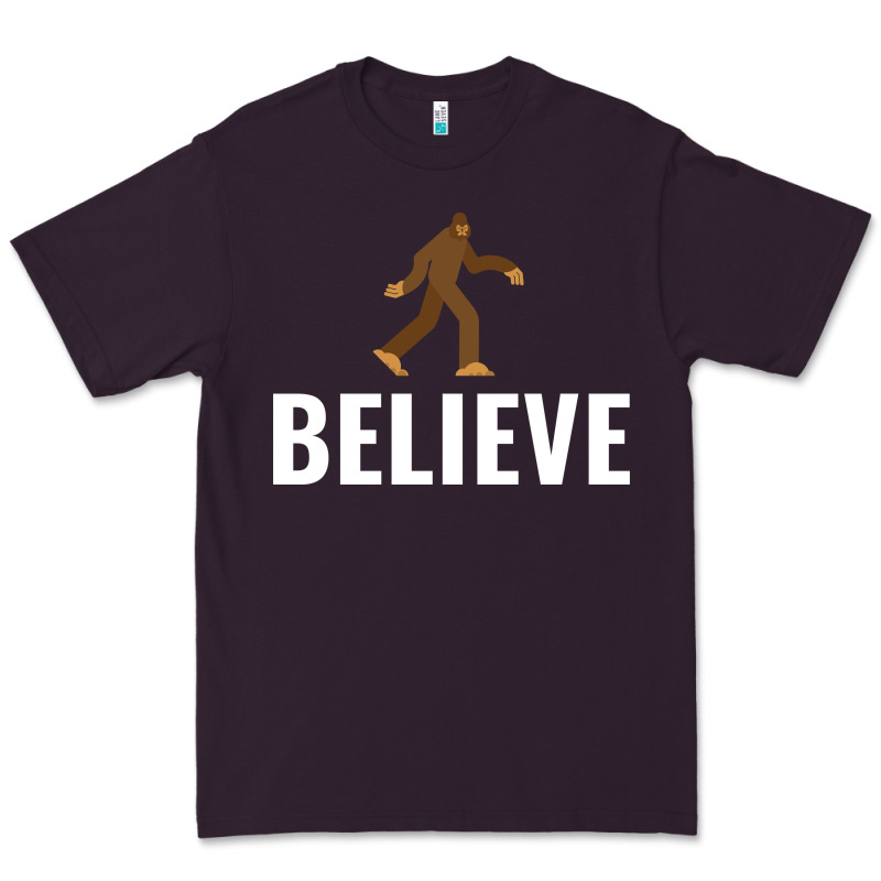 Believe Bigfoot White Premium Tee by artisFamous | Teevron