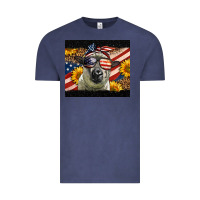 Vintage Denim Western 4th Of July Sheep Vintage Tee - LillyAllenDesigns
