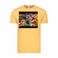 Vintage Mustard Western 4th Of July Sheep Vintage Tee - LillyAllenDesigns