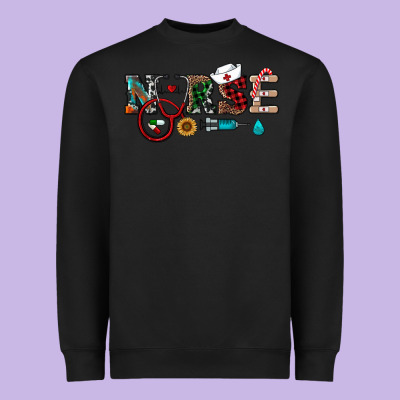 Christmas Nurse Heavyweight Sweatshirt Designed By Ranaportraitstore